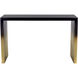 Monaro 52 X 20 inch Black / Antique Brass Console Table
